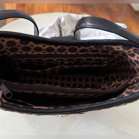 Brighton Anahita Woven Straw Leather Tote Bag 🤎 - Picture 5 of 8